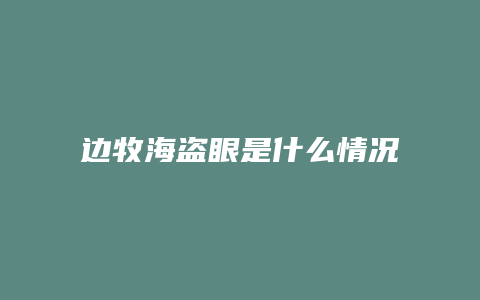 边牧海盗眼是什么情况