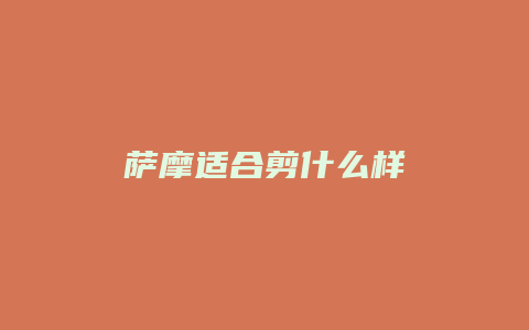 萨摩适合剪什么样